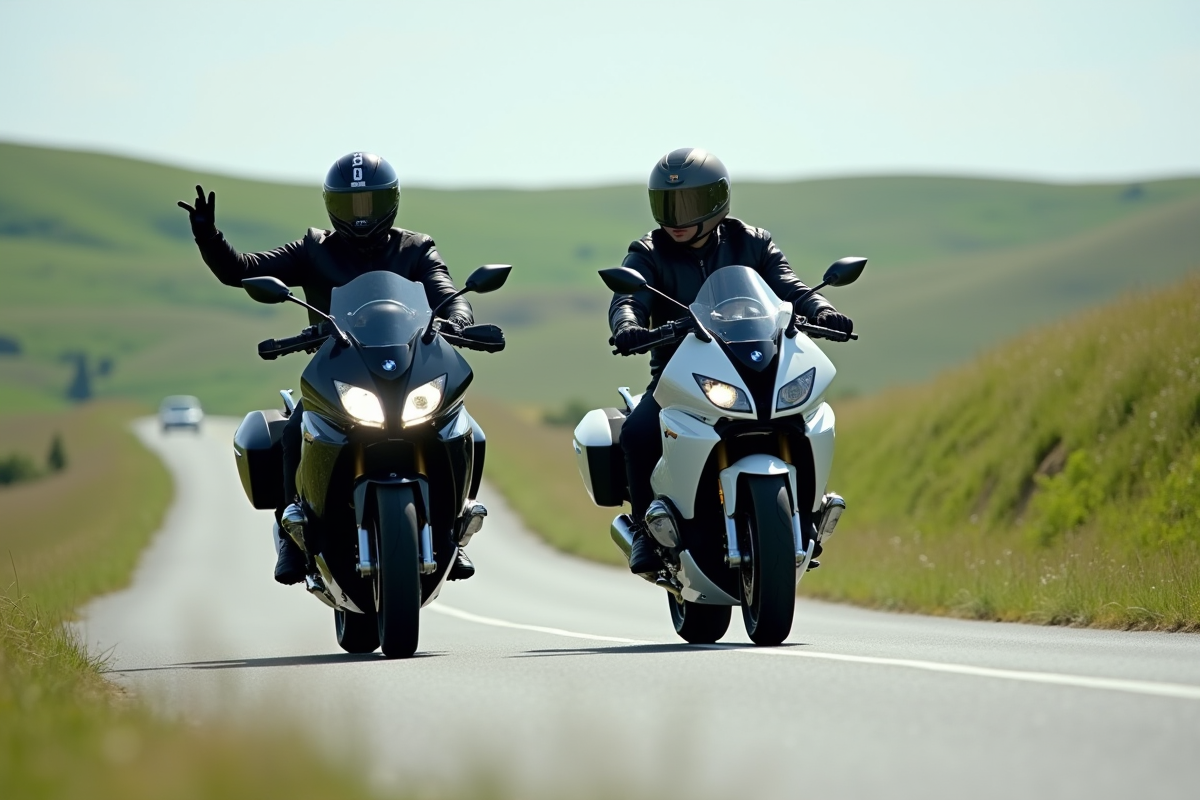 Les motards BMW et la tradition du salut non échangé